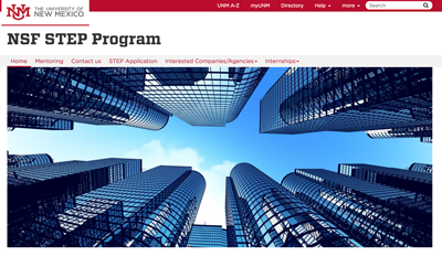 National Science Foundation STEP Program Website Design